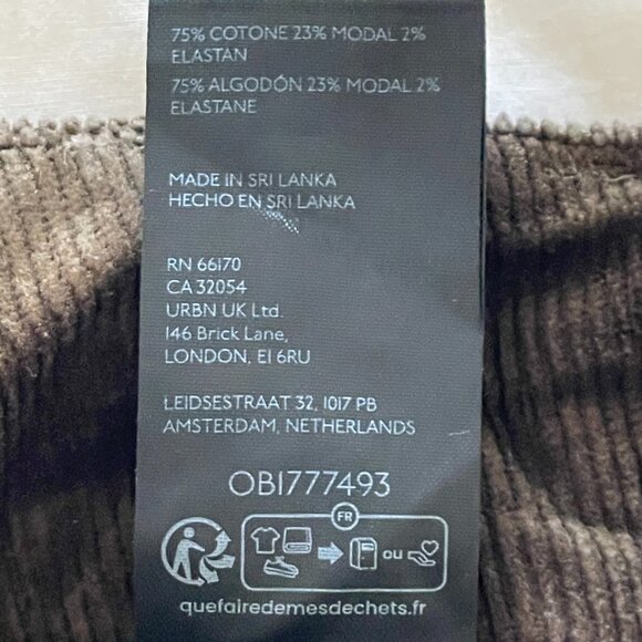 NWT 31P Moss - Colette Cropped Wide Leg Pants Maeve Corduroy - Anthropologie - Picture 8 of 8